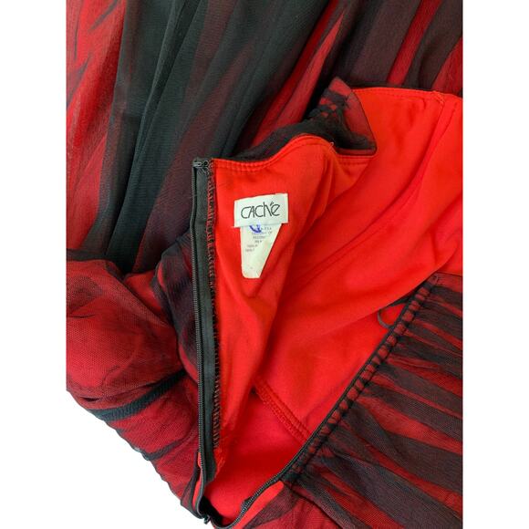 Cache Vintage Y2K Whimsigoth Fairy Coquette Mesh Asymmetric Hem Dress Prom Hoco - Picture 8 of 9